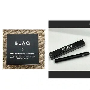 BLAQ Teeth Whitening Wand and Teeth Charcoal Powder New In Box